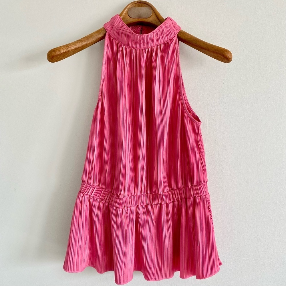 New York & Company Peplum Sleeveless Top Size XS